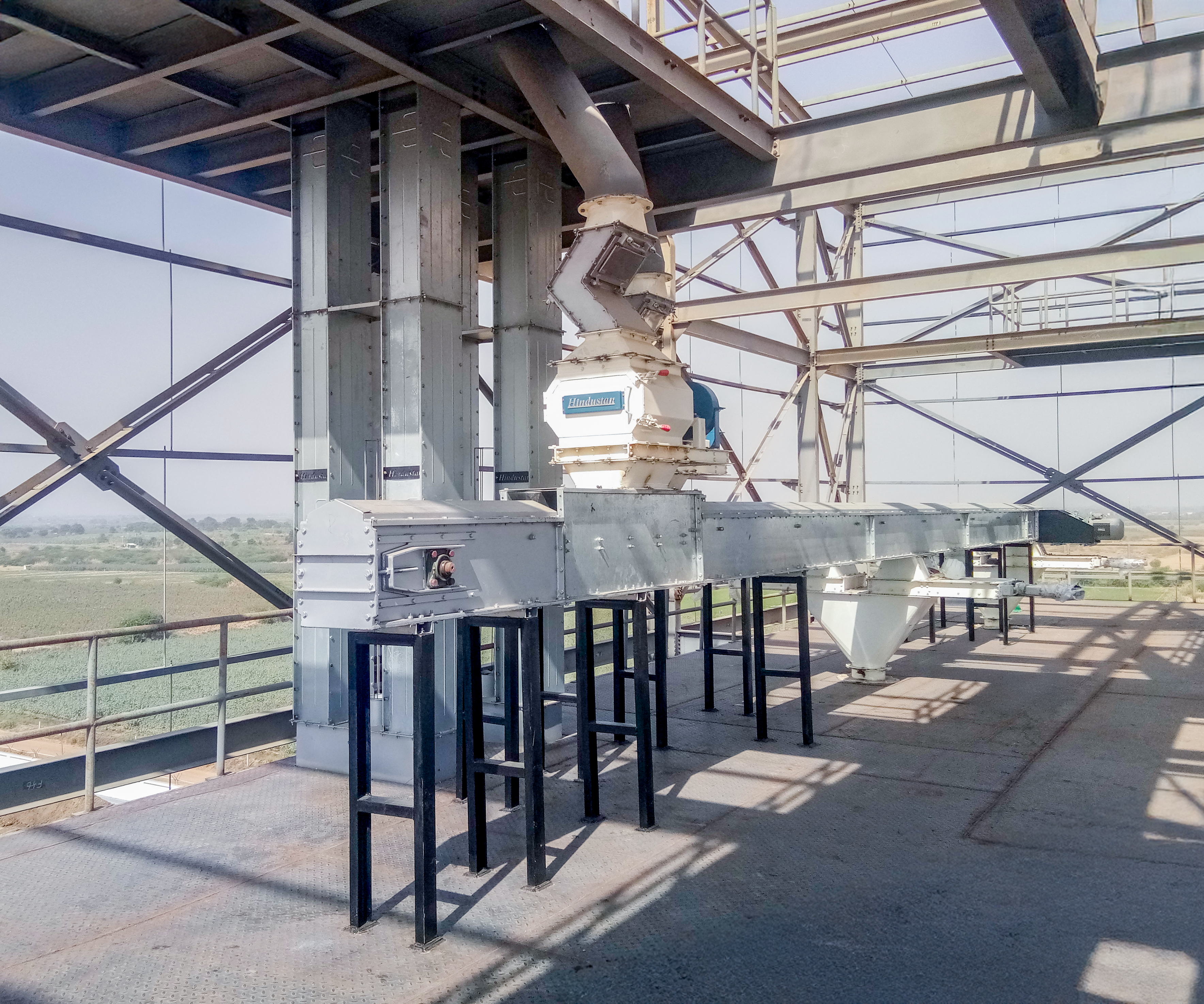 Redler chain conveyor — site view